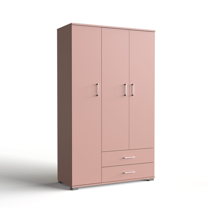 Three-leaf Wardrobe with 2 Drawers 111x48xH187cm