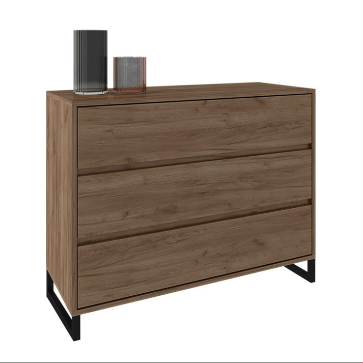 Τουαλέτα 3 Συρτάρια Ελληνικής Κατασκευής 90x45xH85cm ALN 903