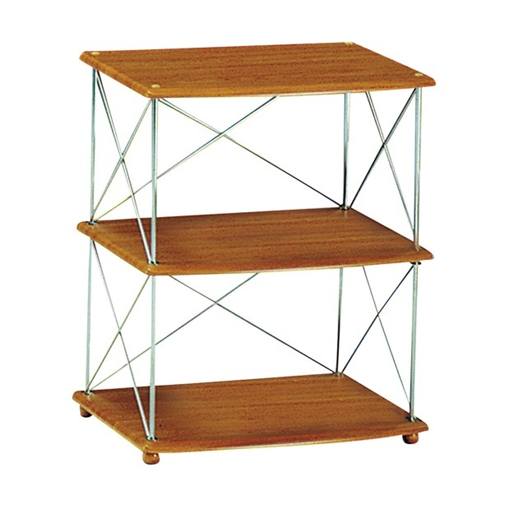 Ραφιέρα με 3 Ράφια και Σκελετό Χρωμίου 60x38xH72cm (Επιλογή Χρώματος)