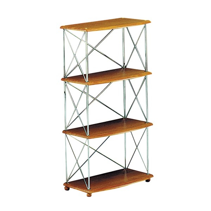 Ραφιέρα με 4 Ράφια και Σκελετό Χρωμίου 55x30xH105cm (Επιλογή Χρώματος)