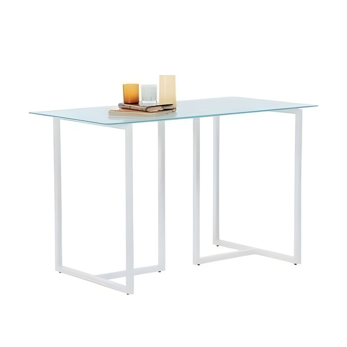 TRENDY ΓΡΑΦΕΙΟ ΜΕΤΑΛΛΙΚΟ ΛΕΥΚΟ 120x60x74cm