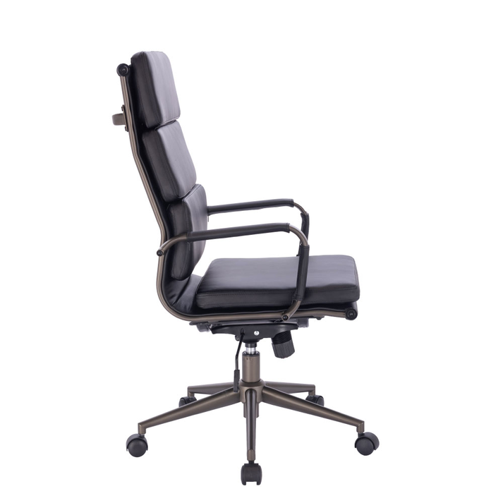 SLICE ΚΑΡΕΚΛΑ ΓΡΑΦΕΙΟΥ ΜΑΥΡΟ GUNMETAL 55.5x63.5x117