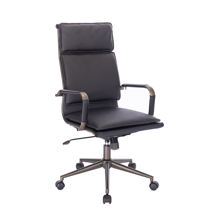 ELITE ΚΑΡΕΚΛΑ ΓΡΑΦΕΙΟΥ ΜΑΥΡΟ GUNMETAL 54x64x109.5