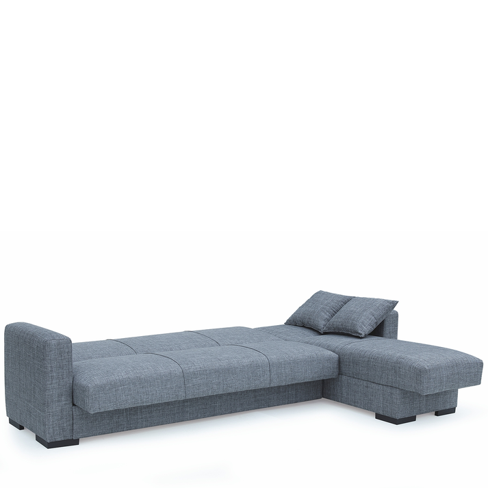 Καναπές Κρεβάτι Γωνιακός JOSE Ανοιχτό Γκρι 270x150x86cm