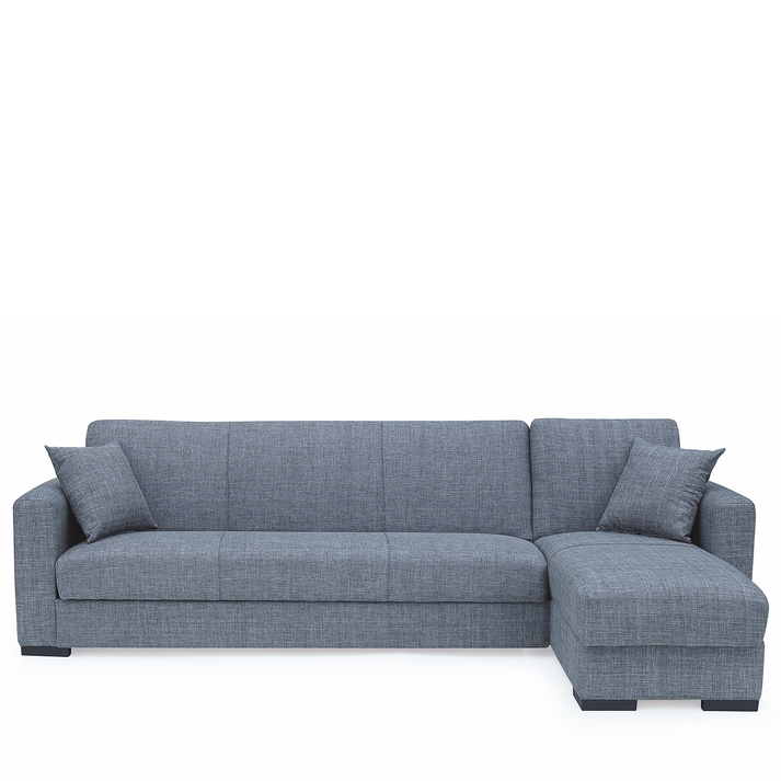 Καναπές Κρεβάτι Γωνιακός JOSE Ανοιχτό Γκρι 270x150x86cm