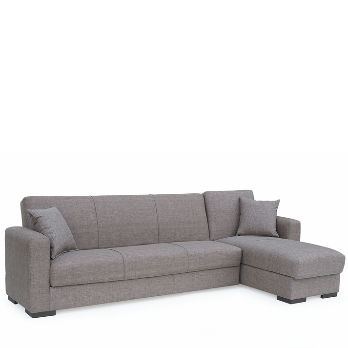 Καναπές Κρεβάτι Γωνιακός JOSE Καφέ 270x150x86cm