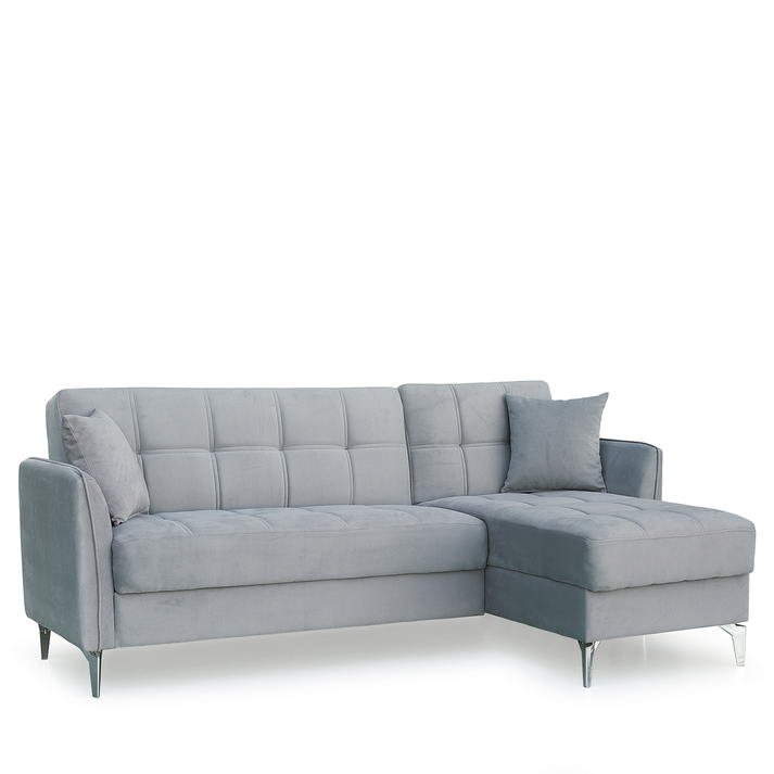 Καναπές Γωνιακός JOAQUIN Γκρι 230x84x89cm