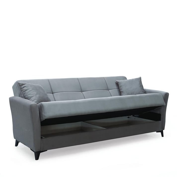 Καναπές Κρεβάτι Τριθέσιος JAVIER 3S Γκρι 210x84x86cm
