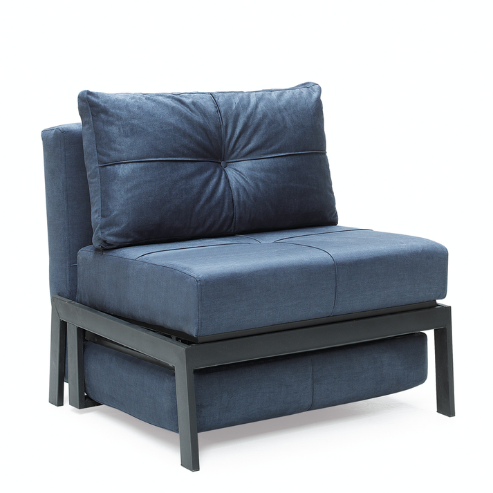 Πολυθρόνα OLIVER Σκούρο Μπλε 87x93x90cm