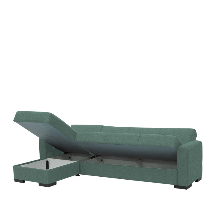 Καναπές Κρεβάτι Γωνιακός JOSE Μέντα 270x150x86cm