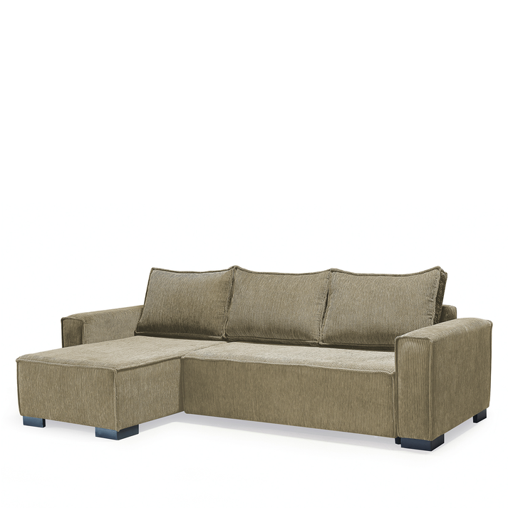 Καναπές Κρεβάτι Γωνιακός HARPER Αναστρέψιμος Μπεζ 271x160x94cm