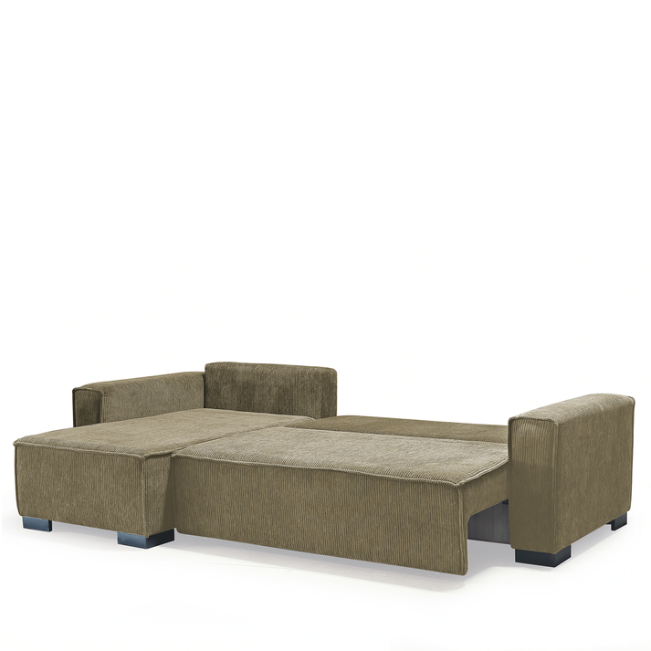 Καναπές Κρεβάτι Γωνιακός HARPER Αναστρέψιμος Μπεζ 271x160x94cm