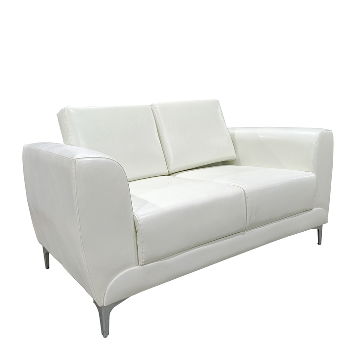 Καναπές Διθέσιος ELFRIC Λευκό PU 142x81x81cm