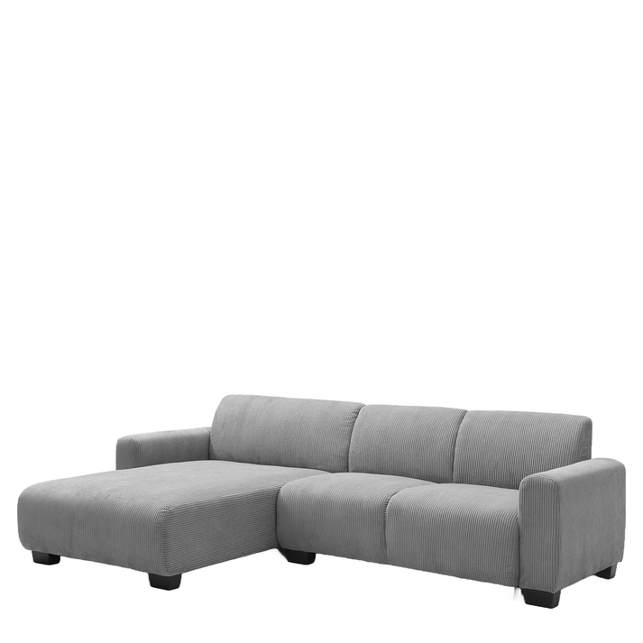 Καναπές Γωνιακός Αναστρέψιμος TRIANA Γκρι Ύφασμα 287x161x71cm