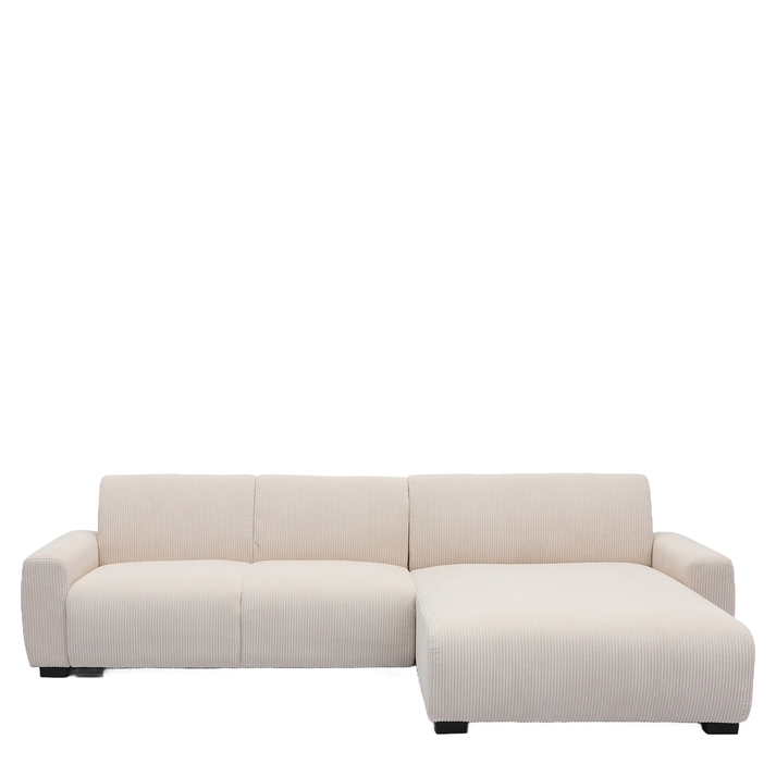 Καναπές Γωνιακός Αναστρέψιμος TRIANA Μπεζ Ύφασμα 287x161x71cm