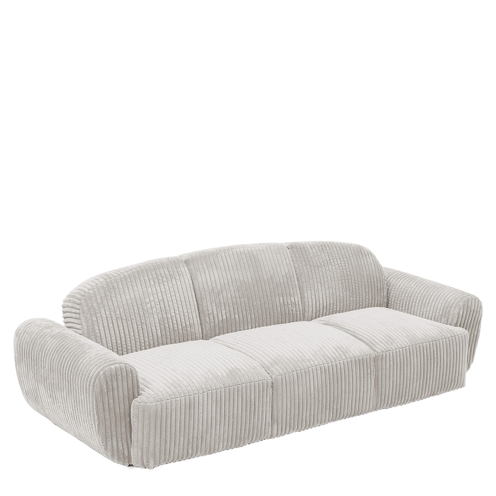 Καναπές Κρεβάτι Τριθέσιος SCULPTA Μπεζ Ύφασμα 234x88x75cm