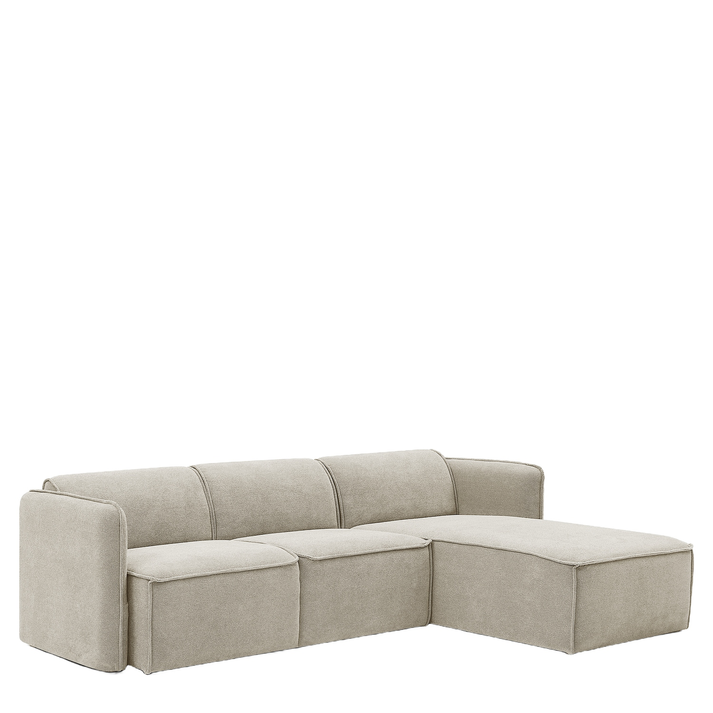 Καναπές Γωνιακός Αναστρέψιμος MAFFEI Μπεζ Ύφασμα 268x163x76cm