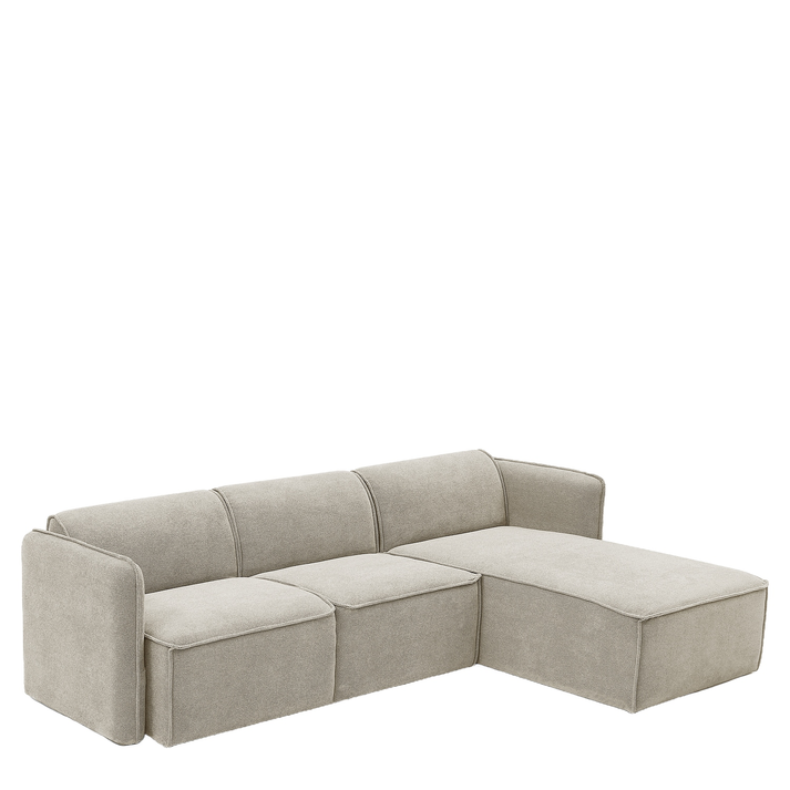 Καναπές Γωνιακός Αναστρέψιμος MAFFEI Μπεζ Ύφασμα 268x163x76cm