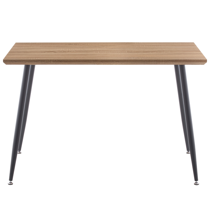 Τραπέζι Τραπεζαρίας MINOS Sonoma/Μαύρο Μέταλλο/Μοριοσανίδα 120x70x75cm