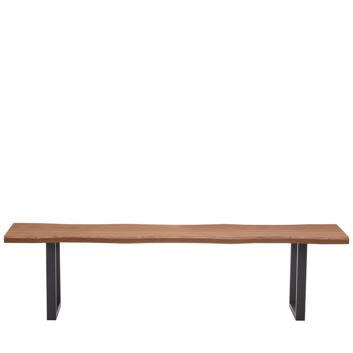 Παγκάκι Τραπεζαρίας AEMON Σκούρο Ακακία/Μαύρο Μέταλλο/MDF 180x40x47cm