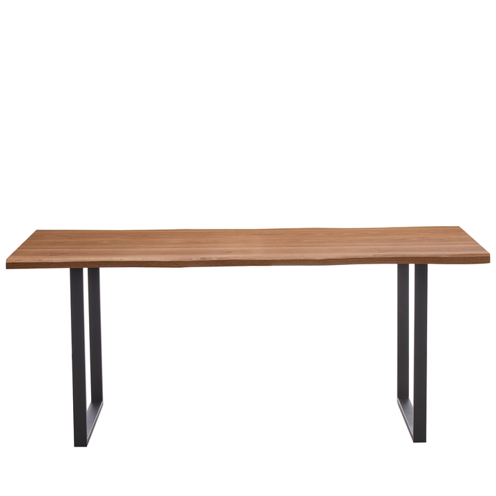 Τραπέζι Τραπεζαρίας AEMON Σκούρο Ακακία/Μαύρο Μέταλλο/Μοριοσανίδα 180x90x75cm