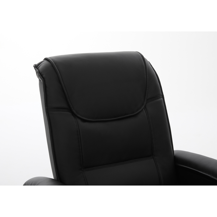 Πολυθρόνα Ανακλινόμενη CELAENO Μαύρο PU 80x96x97cm
