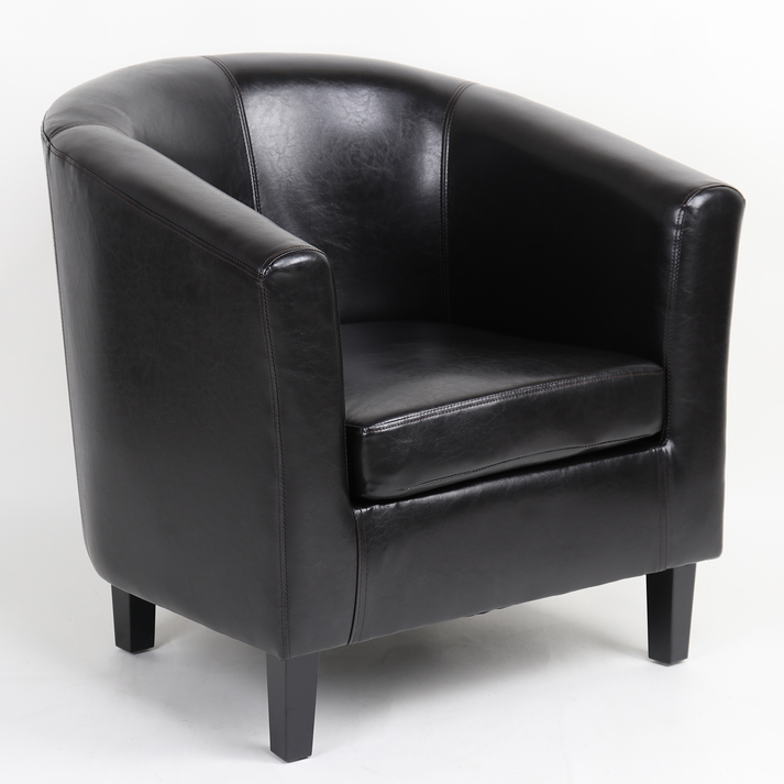 Πολυθρόνα FIORELLA Καφέ PU 73x69x75cm