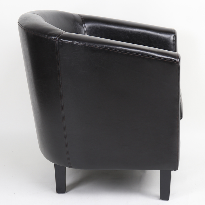 Πολυθρόνα FIORELLA Καφέ PU 73x69x75cm