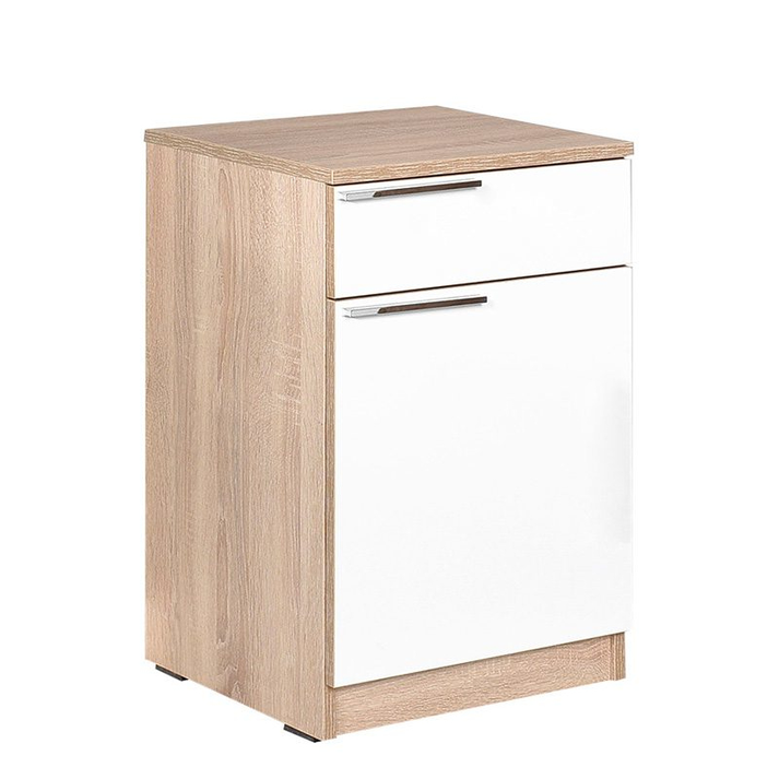 Κομοδίνο AROBIN Φυσικό/Λευκό Μοριοσανίδα/Μελαμίνη 40x40x60cm