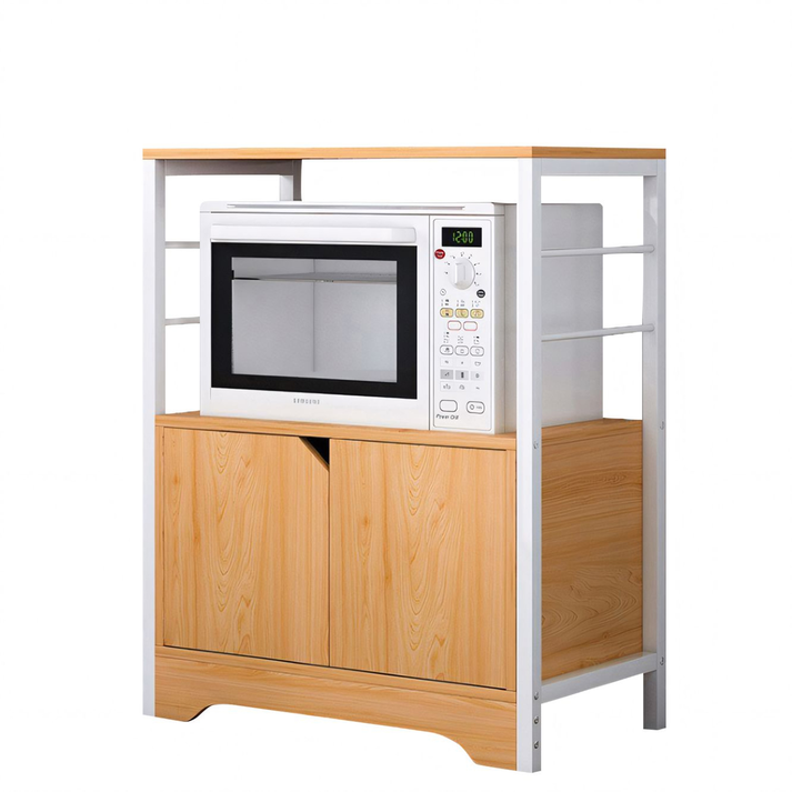 Ραφιέρα Κουζίνας AMUR Δρυς/Λευκό MDF/Μέταλλο 60x30x70cm