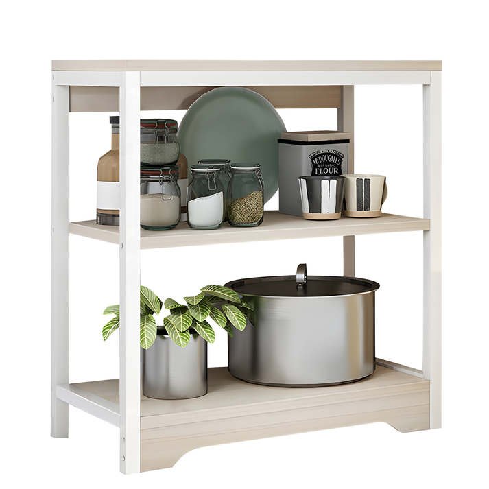 Ραφιέρα Κουζίνας OTTER Maple/Λευκό MDF/Μέταλλο 60x30x66cm