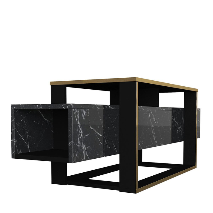 Έπιπλο Τηλεόρασης LEVITHA Μαύρο Μοριοσανίδα/Μελαμίνη 160x50x46cm