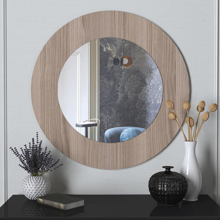 Καθρέπτης Τοίχου AASI Cordoba Μοριοσανίδα/Γυαλί 90x90cm