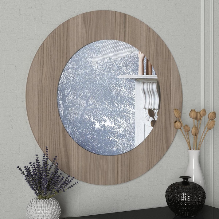 Καθρέπτης Τοίχου AASI Cordoba Μοριοσανίδα/Γυαλί 90x90cm