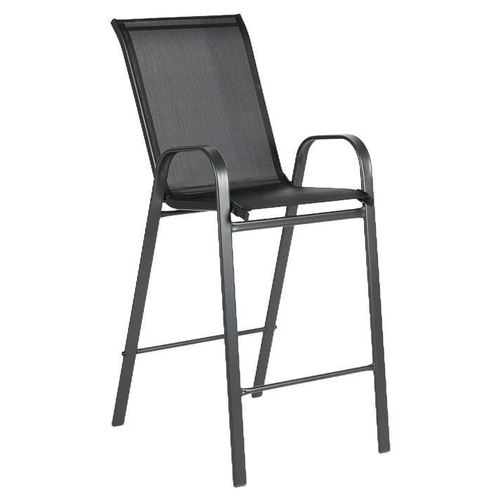 Σκαμπό NEPTUNE Μαύρο Μέταλλο/Textilene 55x70x124cm