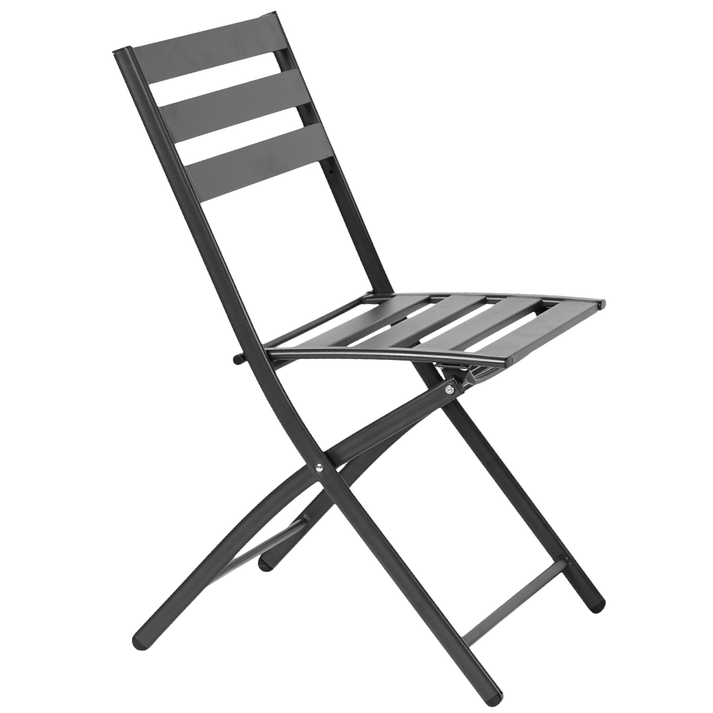 Καρέκλα Πτυσσόμενη ARIES Μαύρο Μέταλλο 45x58x81cm