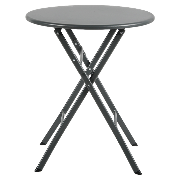 Τραπέζι Κήπου NOVA Μαύρο Μέταλλο Φ60x70cm