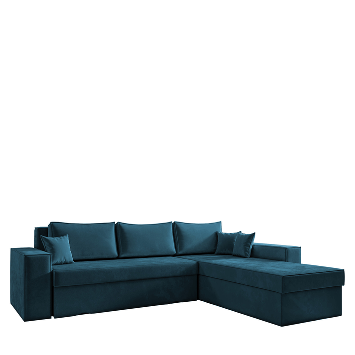 Καναπές Γωνιακός Αναστρέψιμος CAHABON Μπλε 280x210x79cm