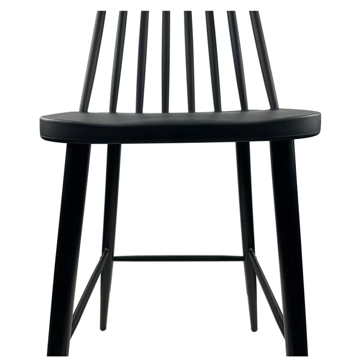 Σκαμπό Bar MARANTA Μαύρο PP/Μέταλλο 45x46x97cm