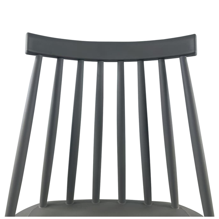 Σκαμπό Bar MARANTA Γκρι/Φυσικό PP/Μέταλλο 45x46x97cm