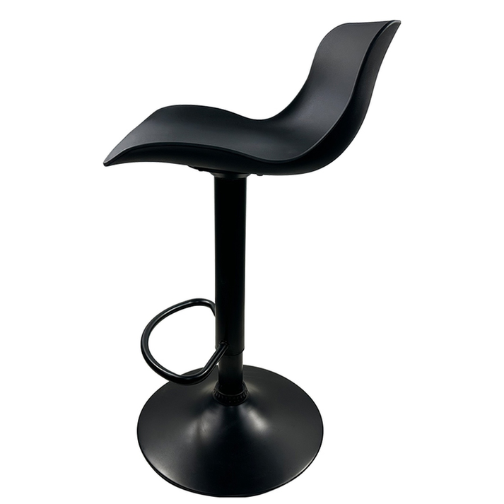 Σκαμπό Bar QUERIDA Μαύρο PP/Μέταλλο 44x45x58/81-79/102cm