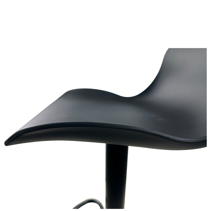 Σκαμπό Bar QUERIDA Μαύρο PP/Μέταλλο 44x45x58/81-79/102cm