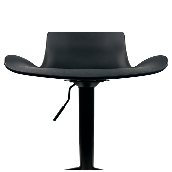 Σκαμπό Bar QUERIDA Μαύρο PP/Μέταλλο 44x45x58/81-79/102cm