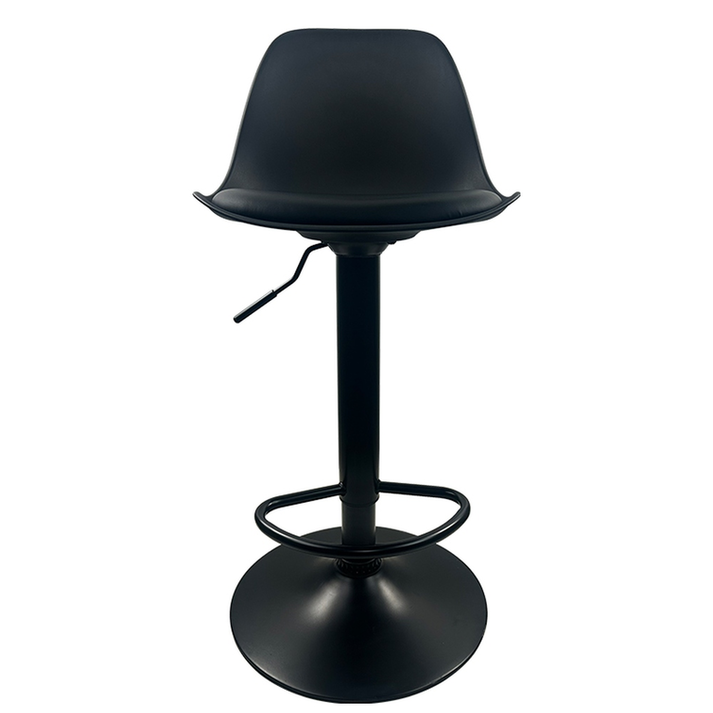 Σκαμπό Bar AMADA Μαύρο PP/Μέταλλο 41x40x79-89cm