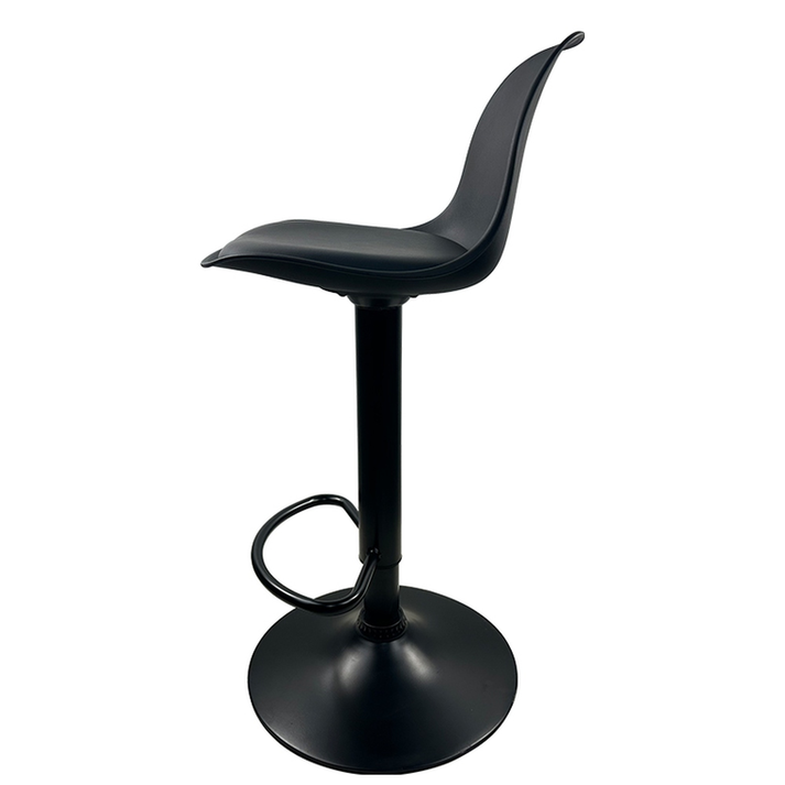 Σκαμπό Bar AMADA Μαύρο PP/Μέταλλο 41x40x79-89cm