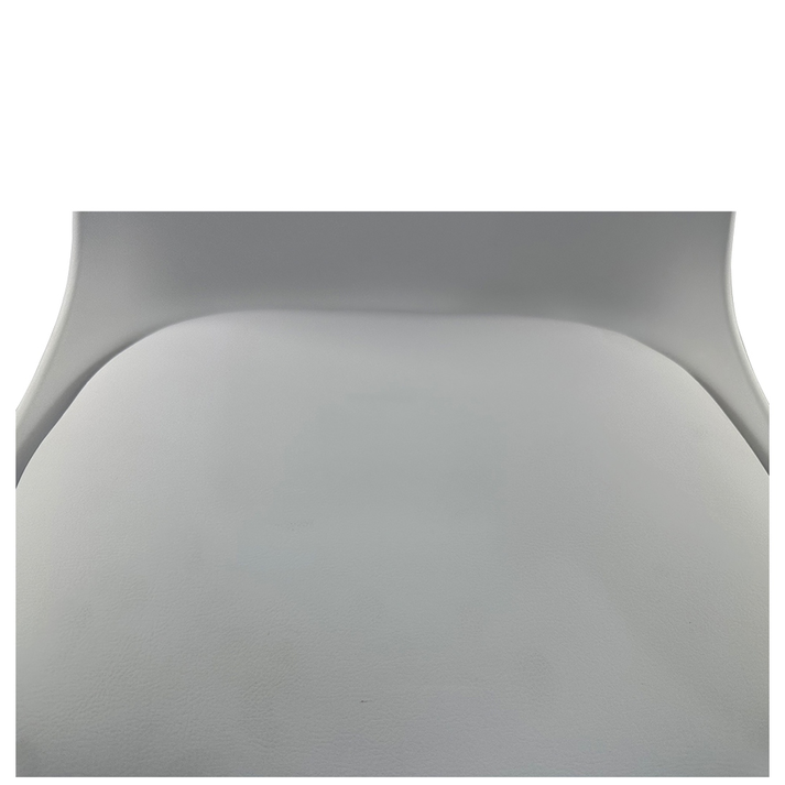 Σκαμπό Bar AMADA Λευκό/Χρώμιο PP/Μέταλλο 41x40x79-89cm