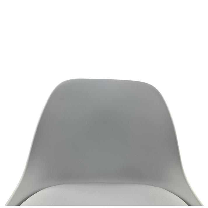 Σκαμπό Bar AMADA Λευκό/Χρώμιο PP/Μέταλλο 41x40x79-89cm