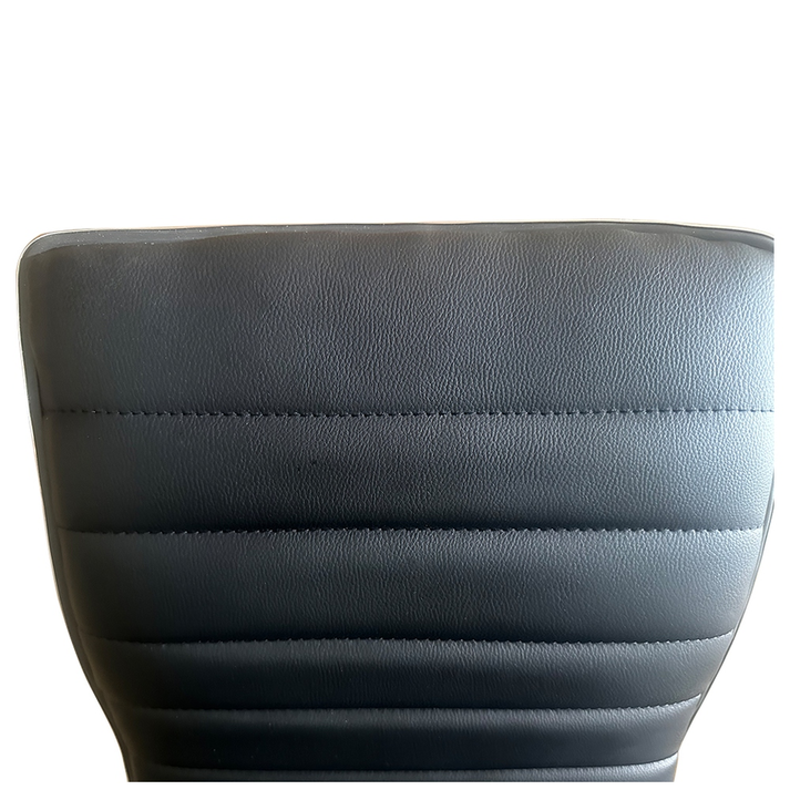 Σκαμπό Bar ENCANTA Μαύρο/Χρώμιο PU/Μέταλλο 41x50x59/94-80/115cm