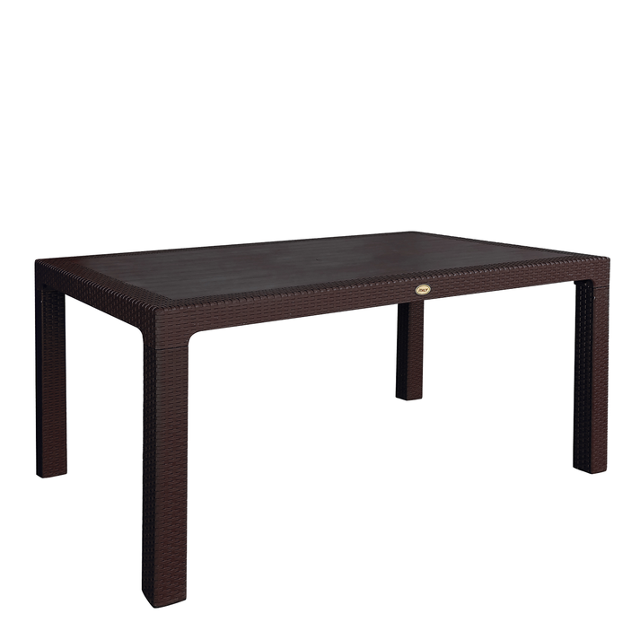 Τραπέζι Κήπου Eco Καφέ Ανακυκλωμένο PP 150x90x74cm