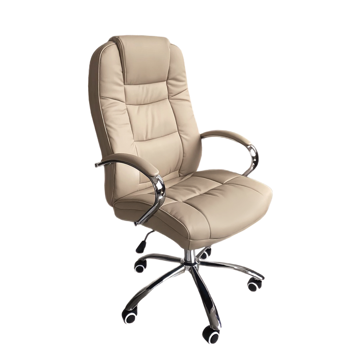Καρέκλα Γραφείου FALKIRK Μπεζ PU 72x64.5x115-123cm